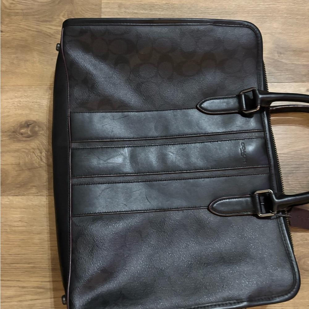 Coach Black Leather Men's Bag